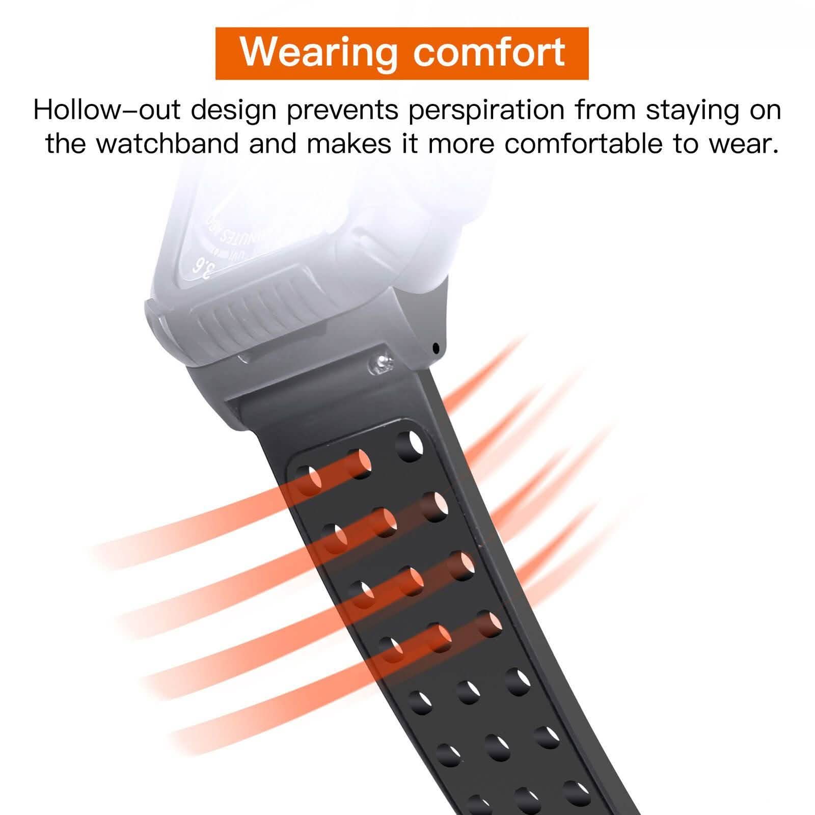 44 MM Full Cover Clear Case Screen Protector with Bands for Apple iWatch 4 and 5 DailySale