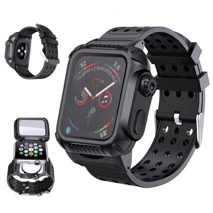 44 MM Full Cover Clear Case Screen Protector with Bands for Apple iWatch 4 and 5 DailySale