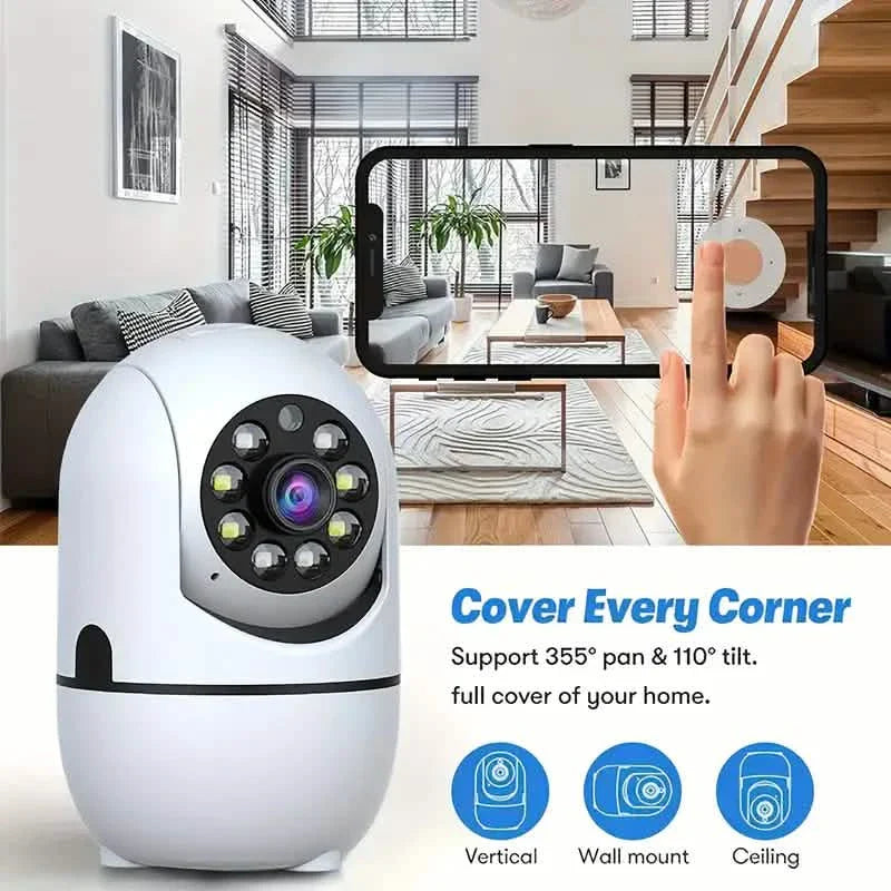 2-Pack: Wireless Security Cameras – 355° Rotation, Night Vision, Motion Detection, Two-Way Audio DailySale
