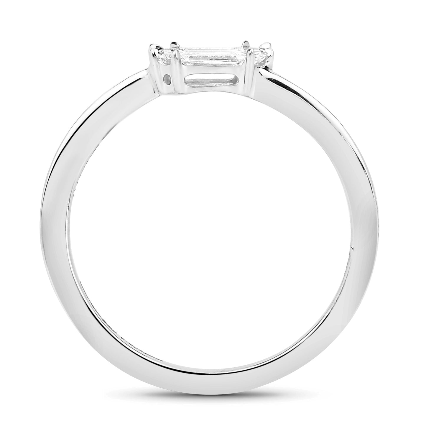 0.33 Carat Genuine White Diamond 18K White Gold Ring (F-G Color, VVS-VS Clarity) Bids.com
