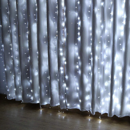 448 LED 6.6 x 19.6 Ft. LED Curtain Lights with 8 Light Modes and Memory Function DailySale