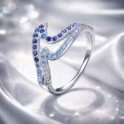 925 Sterling Silver Size 6.0 White Gold Plated CZ Ring for Women Bids.com