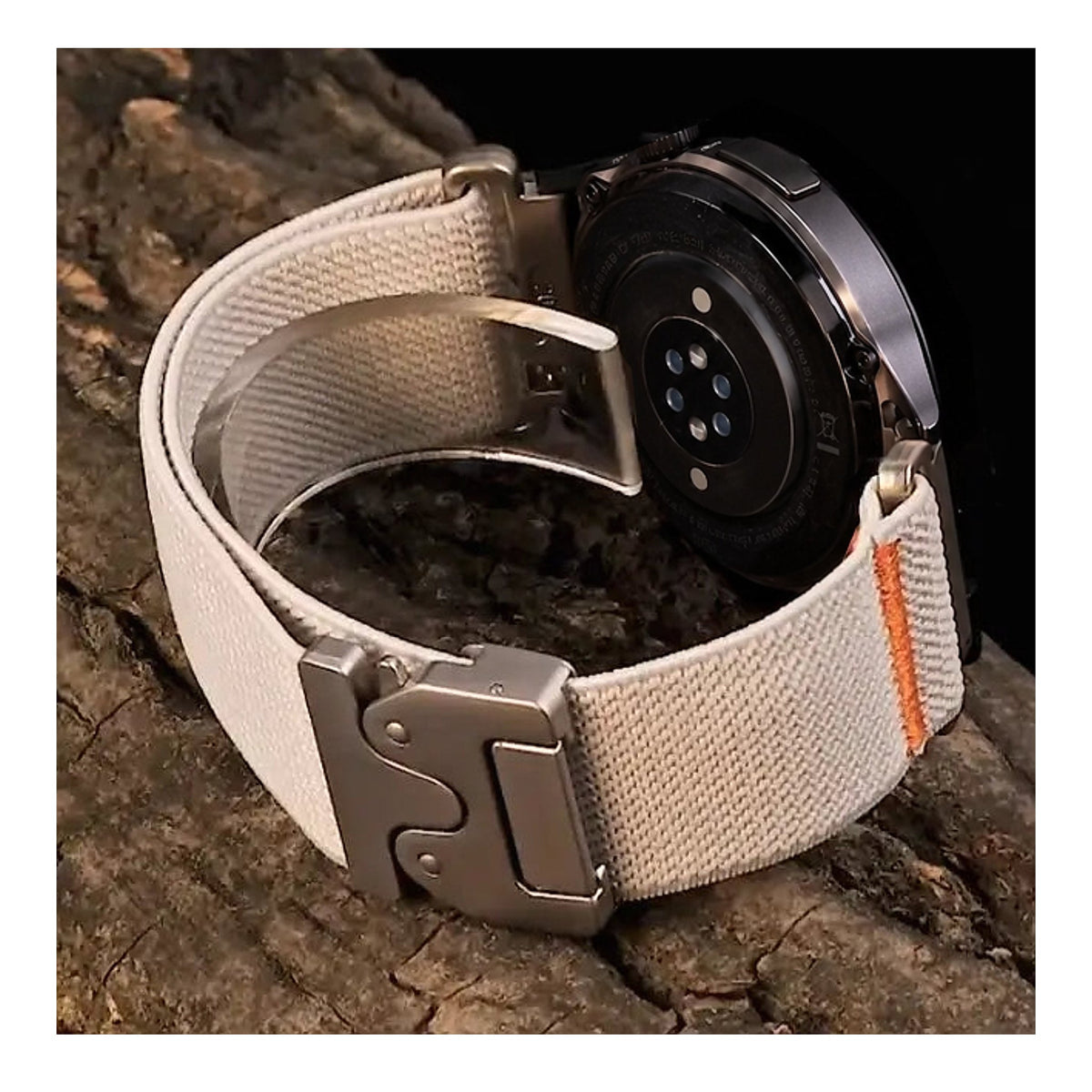 Amazfit Balance, GTR, GTS & Bip Stretch Nylon Band, Metal Clip Buckle BandsCo Straps
