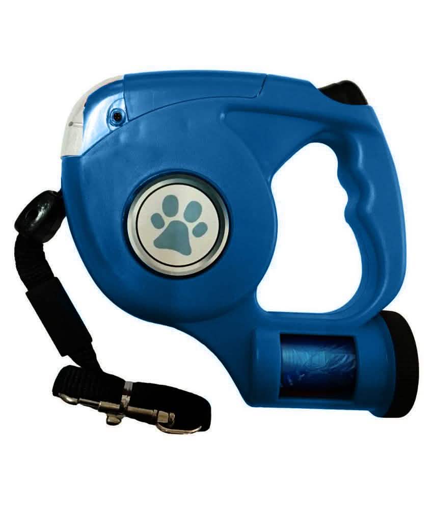 4.5M LED Flashlight Extendable Retractable Pet Dog Leash Lead with Garbage Bag DailySale