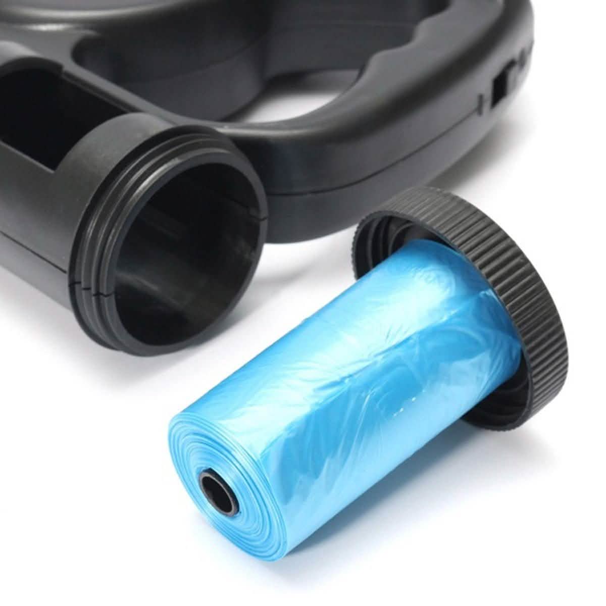 4.5M LED Flashlight Extendable Retractable Pet Dog Leash Lead with Garbage Bag DailySale