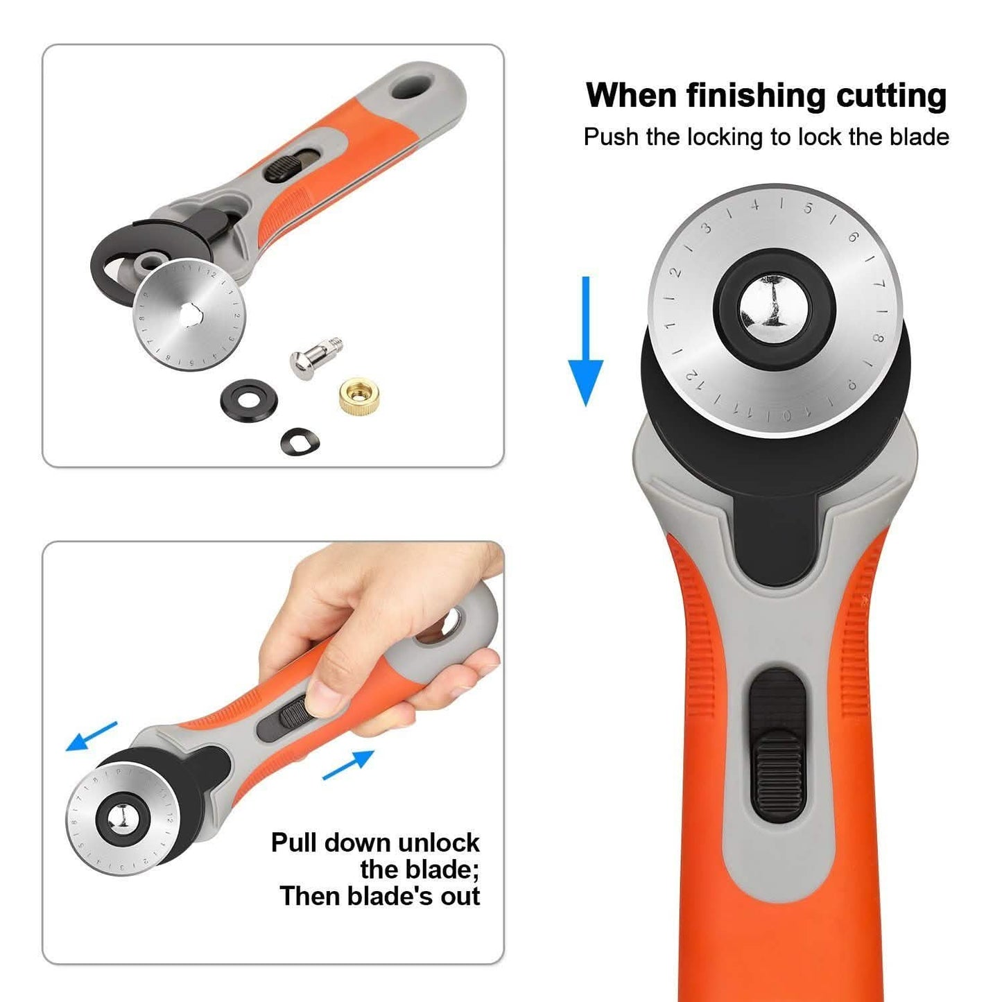 45mm Rotary Cutter Set with 8 Replacement Blades DailySale
