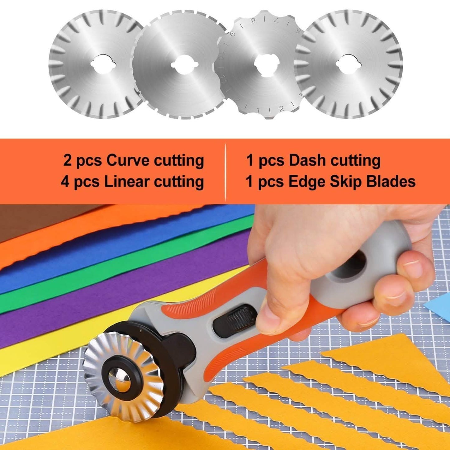 45mm Rotary Cutter Set with 8 Replacement Blades DailySale