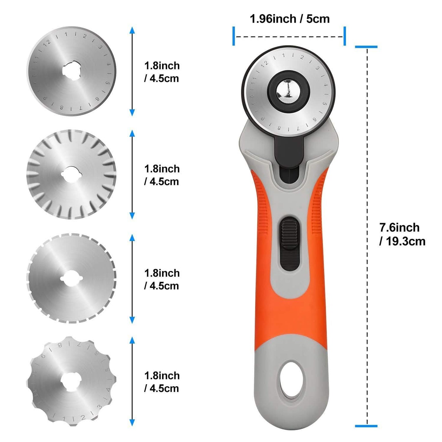 45mm Rotary Cutter Set with 8 Replacement Blades DailySale