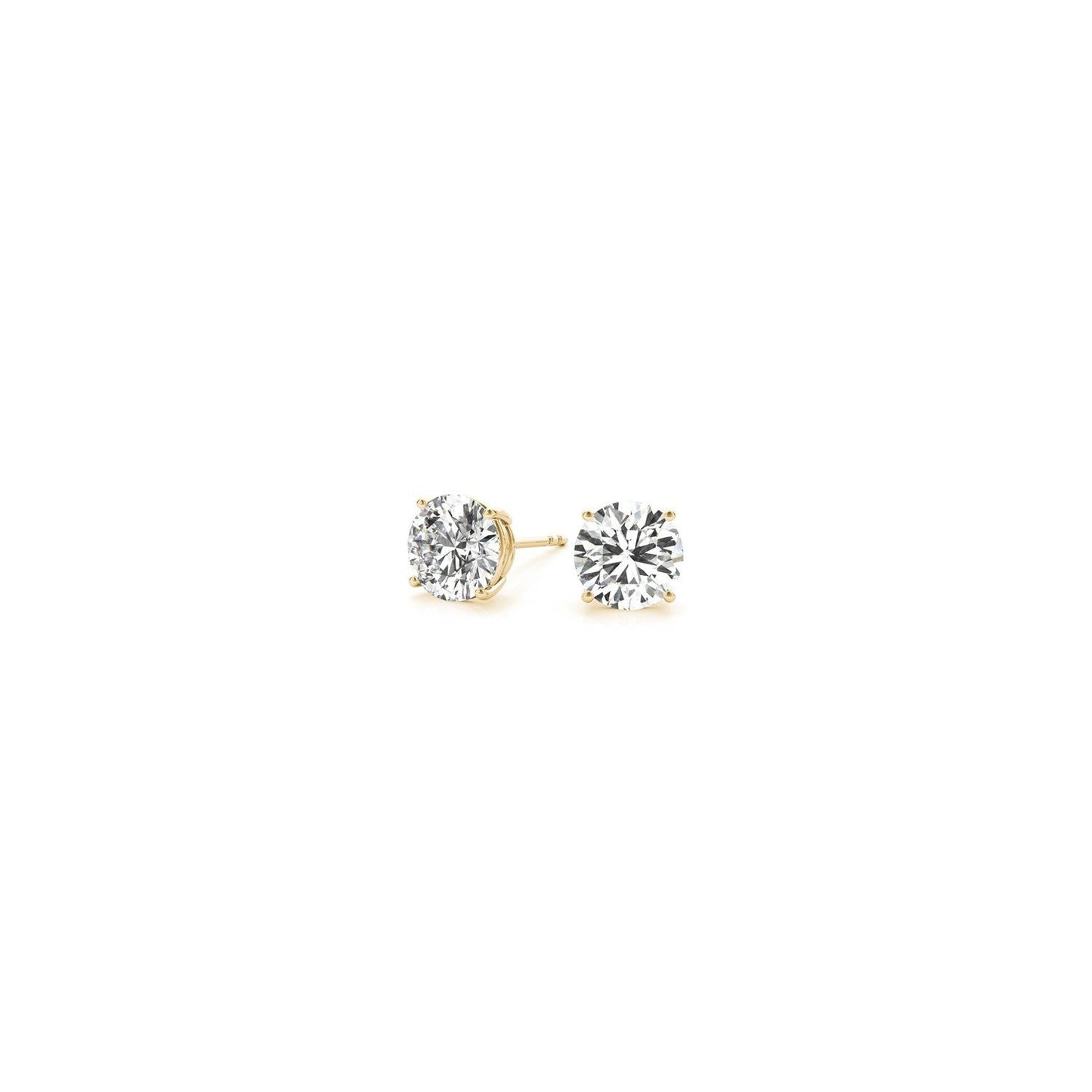 1/2 cttw Lab Grown Round Diamond Stud Earrings 14k Yellow Gold (G/VS2) Bids.com