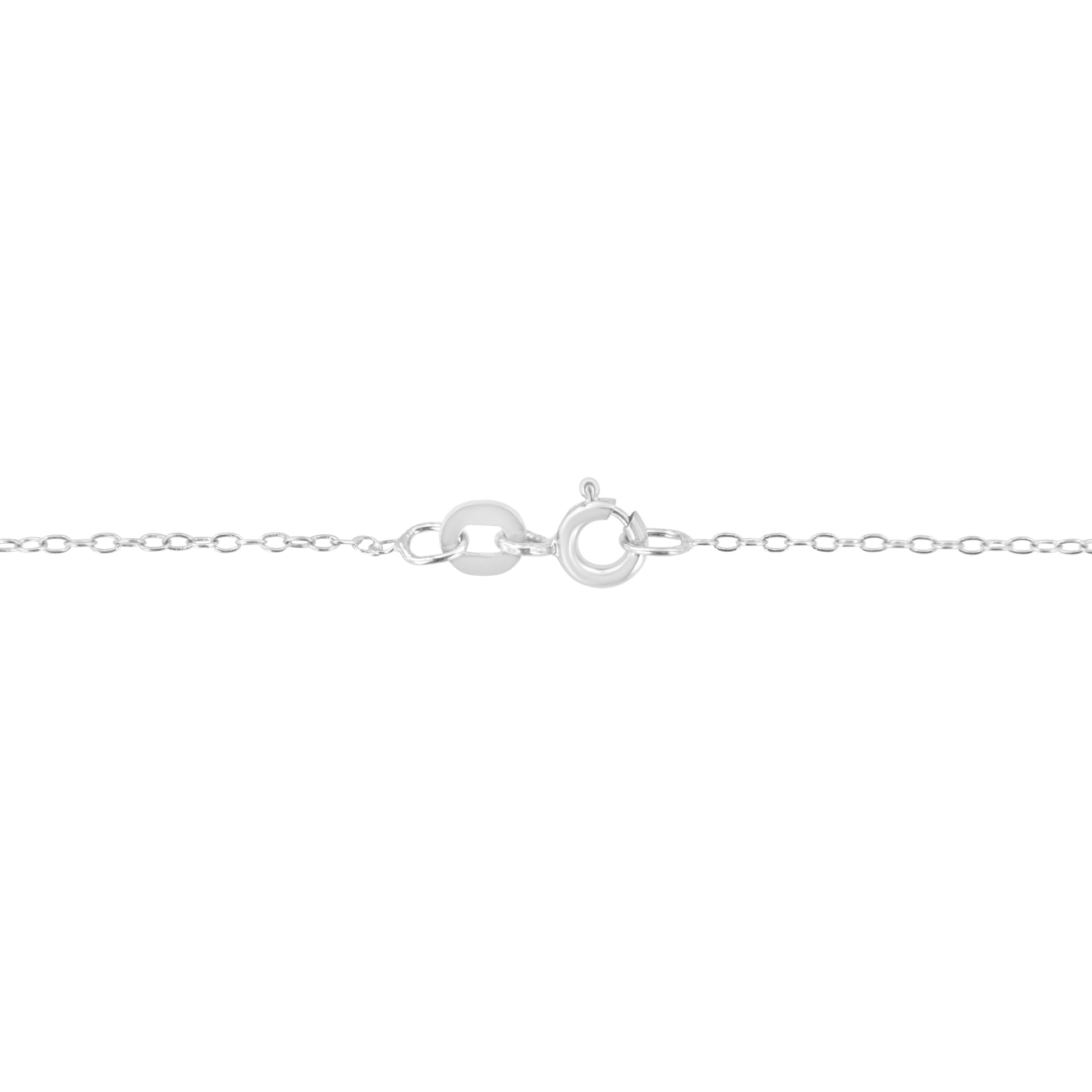 AGS Certified 10K White Gold 1/5 Cttw Bezel Set Round Diamond Solitaire 16-18" Adjustable Pendant Necklace (H-I Color, SI1-SI2 Clarity) Bids.com