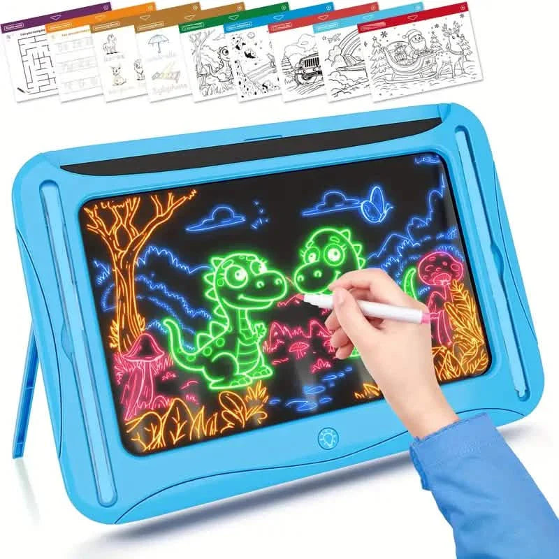 LED Light-Up Doodle Board – 9 Double-Sided Cards with Markers, Art Toy for Kids 3-8 DailySale