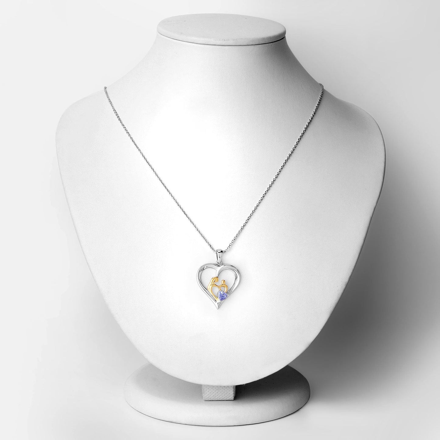 0.45 Carat Genuine Tanzanite .925 Sterling Silver Pendant Bids.com