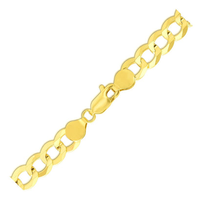 7.0mm 10k Yellow Gold Curb Bracelet Bids.com