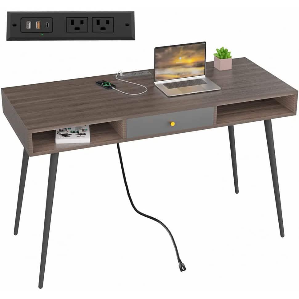47" Mid Century Modern Desk DailySale