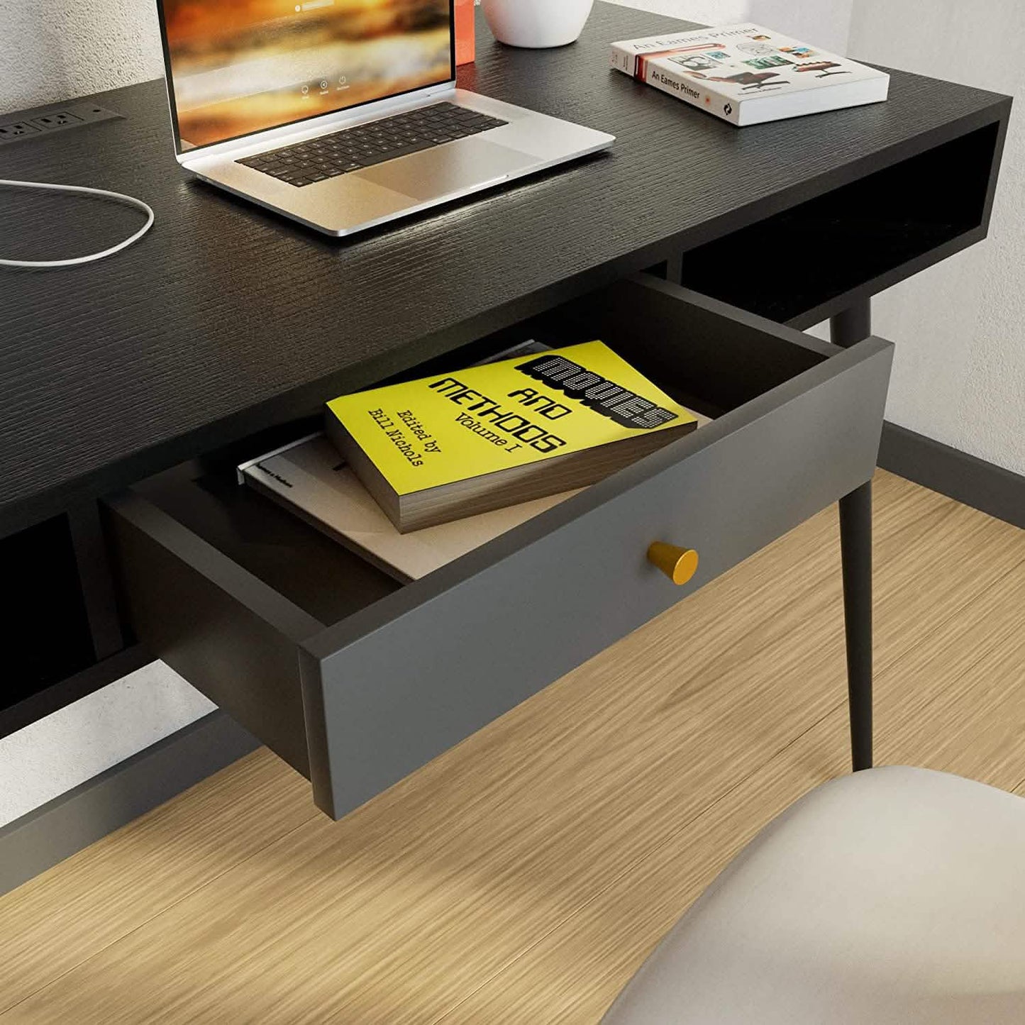 47" Mid Century Modern Desk DailySale