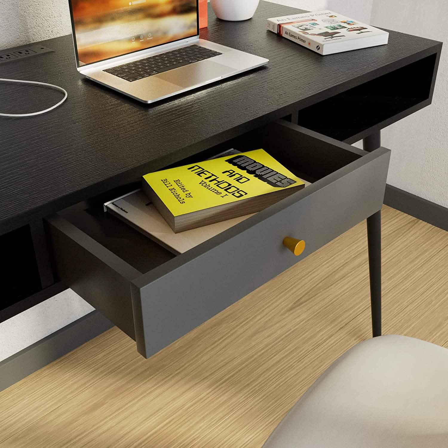47" Mid Century Modern Desk DailySale