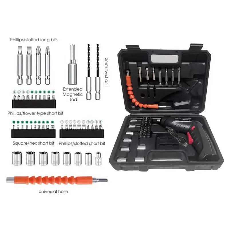 47-Piece Set: 3.6V Mini Household Electric Drill Power Tools DailySale