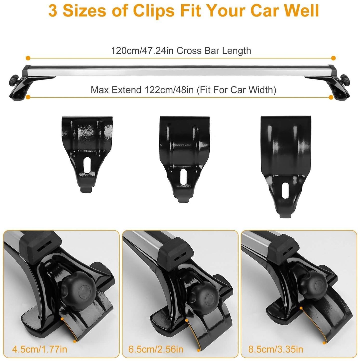 47.24-Inch Universal Top Roof Rack Cross Bar DailySale