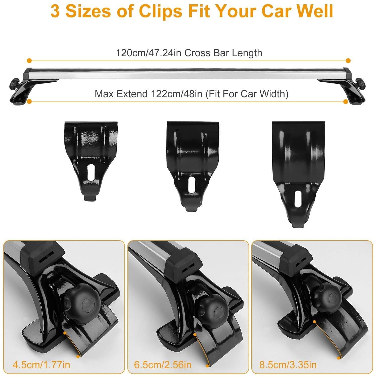 47.24-Inch Universal Top Roof Rack Cross Bar DailySale