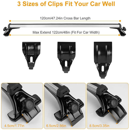 47.24-Inch Universal Top Roof Rack Cross Bar DailySale