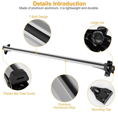47.24-Inch Universal Top Roof Rack Cross Bar DailySale
