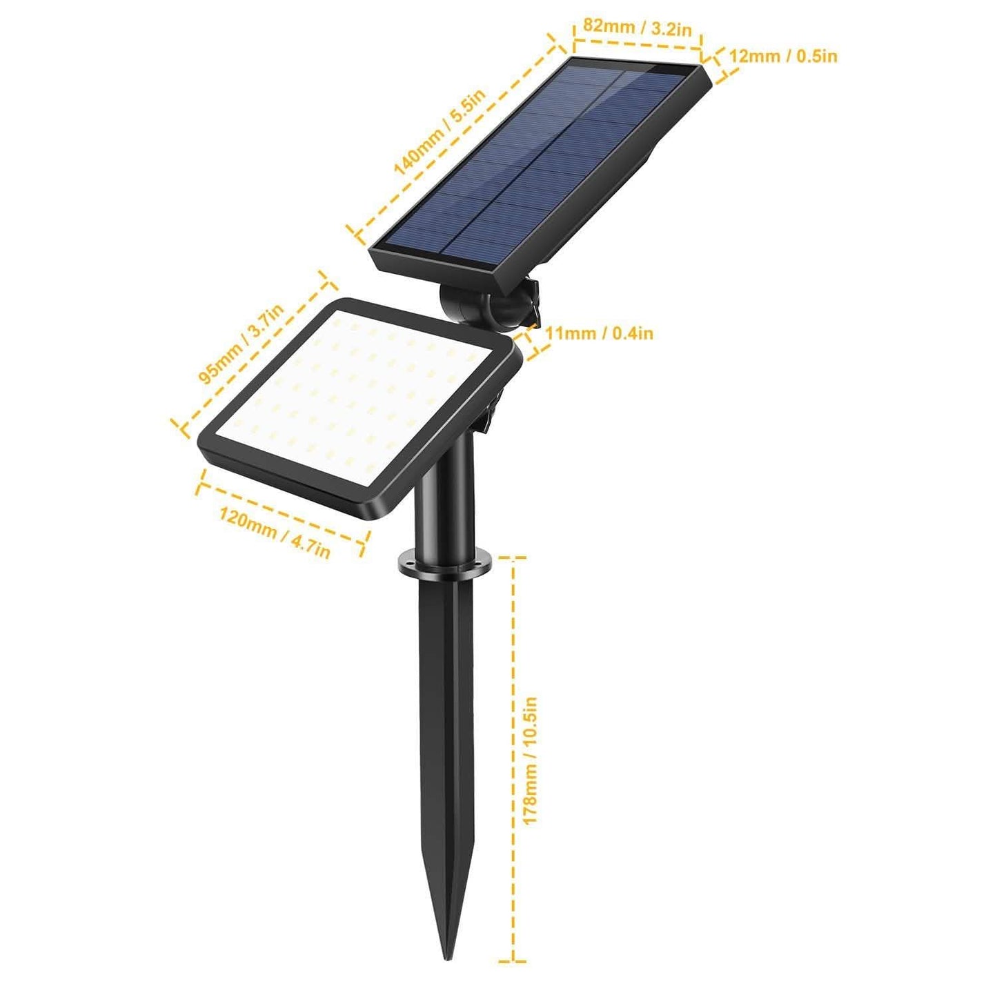 48 LED Solar Spotlight Outdoor DailySale