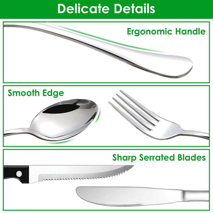 48-Piece: Stainless Steel Silverware Cutlery Set DailySale