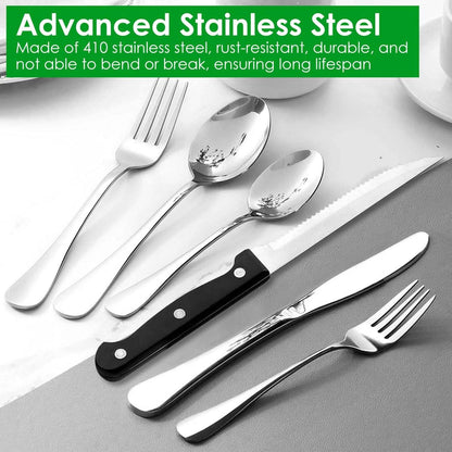 48-Piece: Stainless Steel Silverware Cutlery Set DailySale