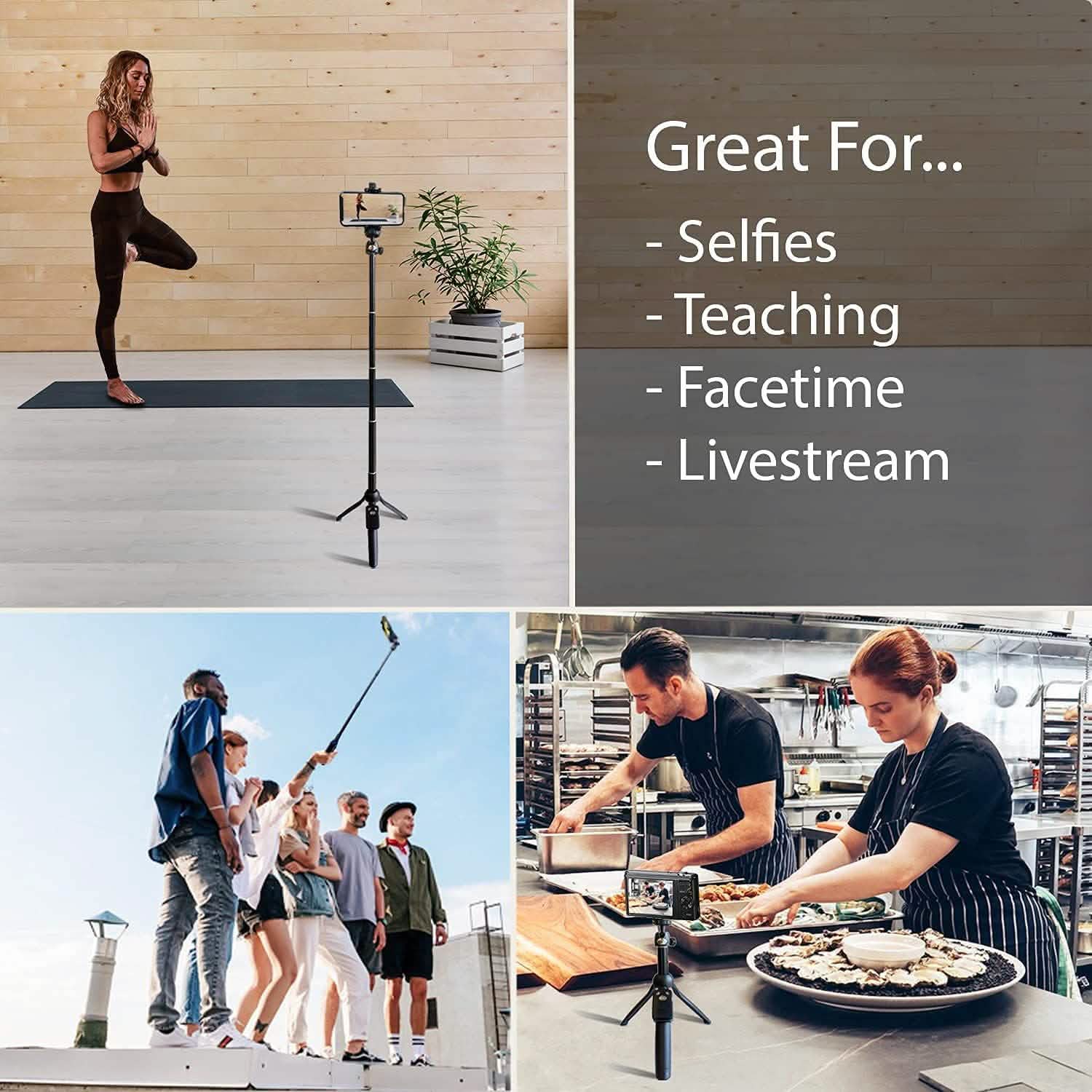 48" Portable Selfie Stick and Tripod DailySale