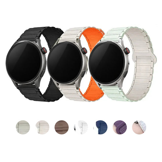 Amazfit Balance, GTR, GTS & Bip Two-Tone Magnetic Silicone Loop Band BandsCo Straps