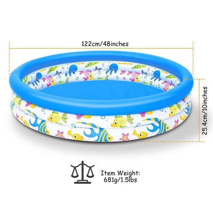 48 x 10 Inflatable Swimming Pool with 3 Velvets Water Drain Plug DailySale