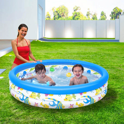 48 x 10 Inflatable Swimming Pool with 3 Velvets Water Drain Plug DailySale