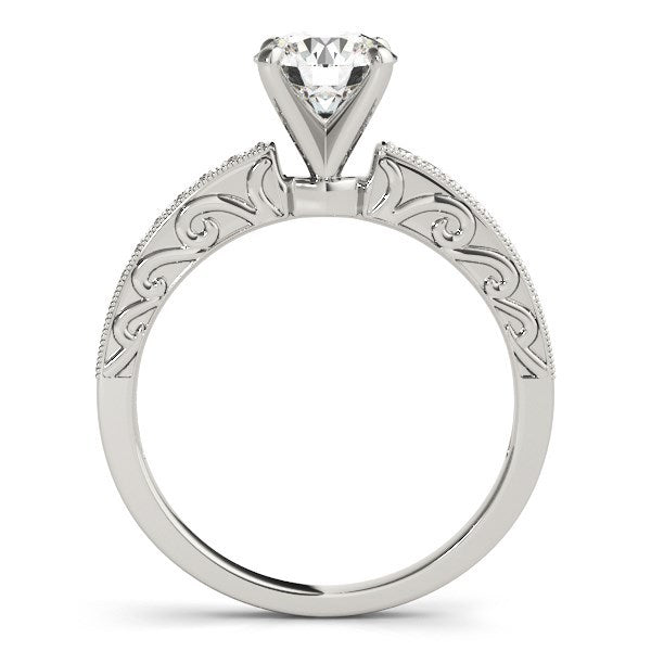 14k White Gold Antique Style Diamond Engagement Ring (1 1/8 cttw) Bids.com