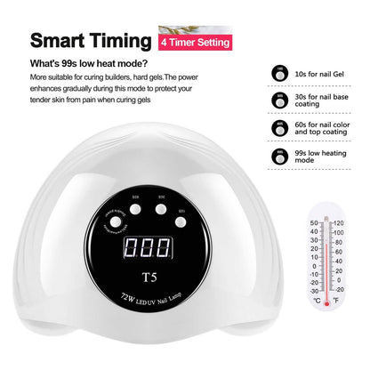 48W UV LED Gel Nail Lamp with 4 Timer DailySale