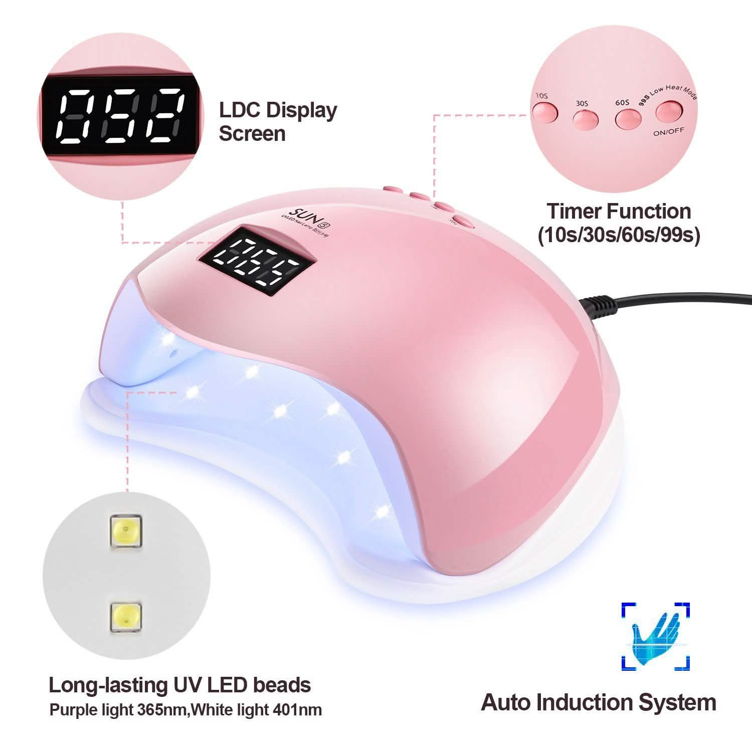 48W UV LED Gel Nail Lamp with 4 Timer DailySale
