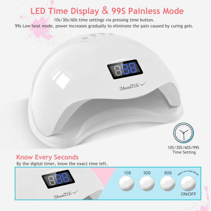 48W UV LED Nail Lamp Gel Polish Nail Dryer DailySale