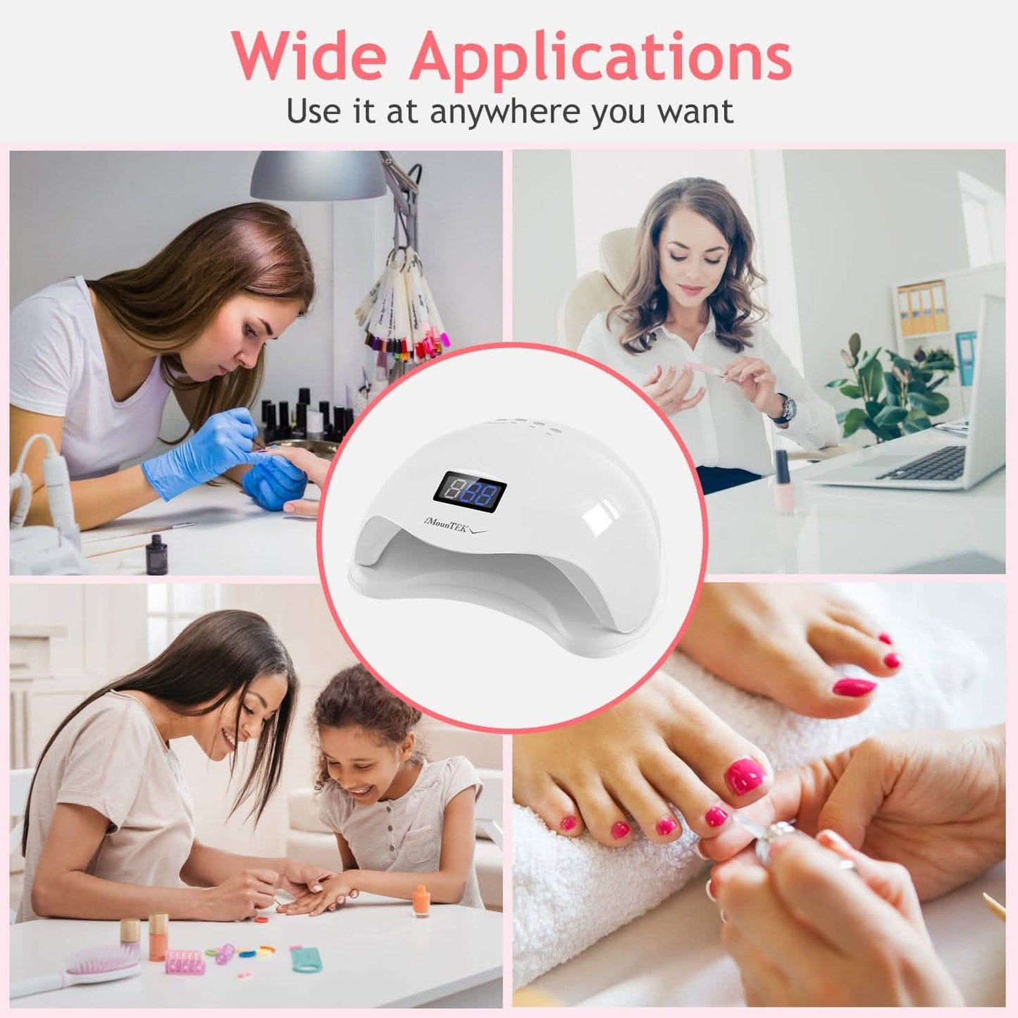 48W UV LED Nail Lamp Gel Polish Nail Dryer DailySale