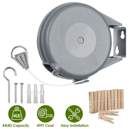 49 Ft. Retractable Clothesline Rope DailySale