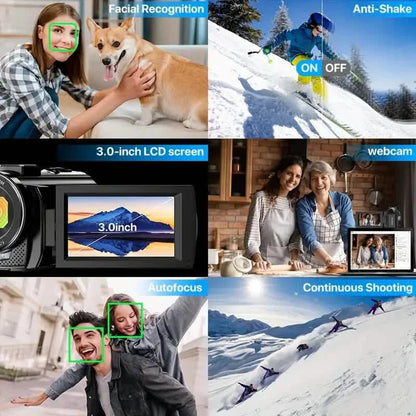 16x Zoom 1080P HD Digital Camera Bundle with 2 Batteries, 32G TF Card, Mic, Hood & Bag DailySale