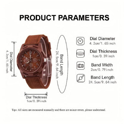 Men's Nylon Casual Sport Quartz Wrist Watch DailySale