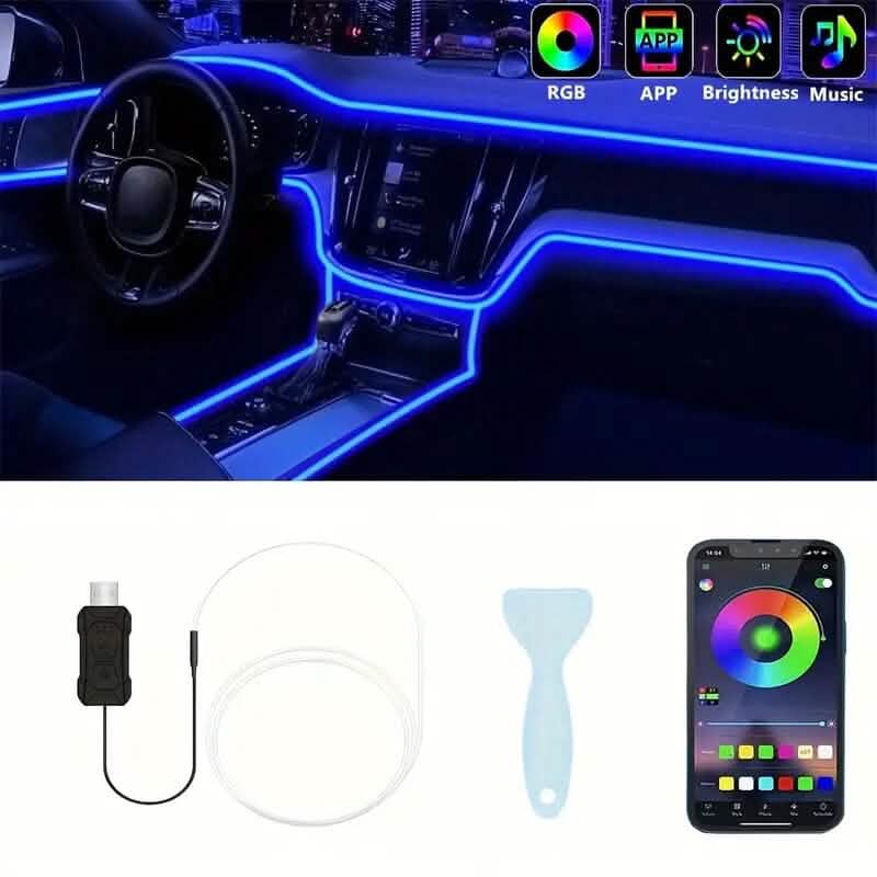 4.98 Meter Car Interior RGB LED Strip Lights DailySale