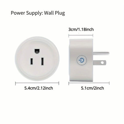 Smart WiFi Plug Outlet Adapter, Works with Alexa & Google, Timer, Voice Control, 2.4GHz Network Home Automation DailySale