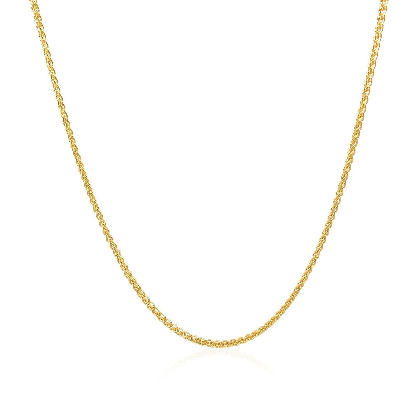 14k Yellow Gold Round Chain 1.2mm Bids.com