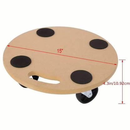 2-Piece: Furniture Moving Dolly Heavy Duty Wood Rolling Mover DailySale