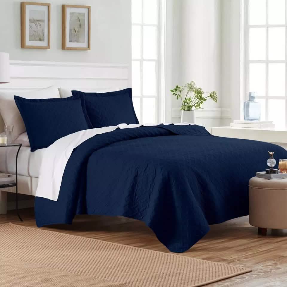 3-Piece: Dan River Basket Pinsonic Quilt Set DailySale