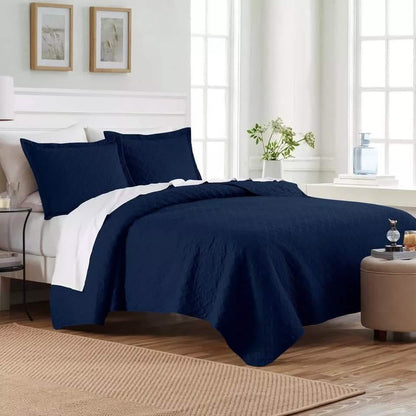 3-Piece: Dan River Basket Pinsonic Quilt Set DailySale