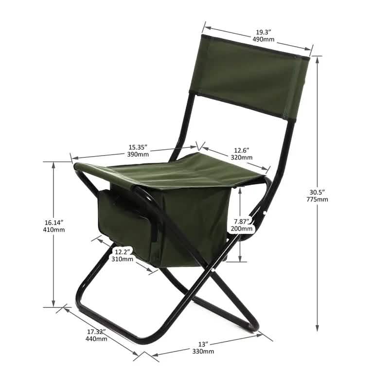 4-Piece: Folding Outdoor Chair with Storage Bag DailySale