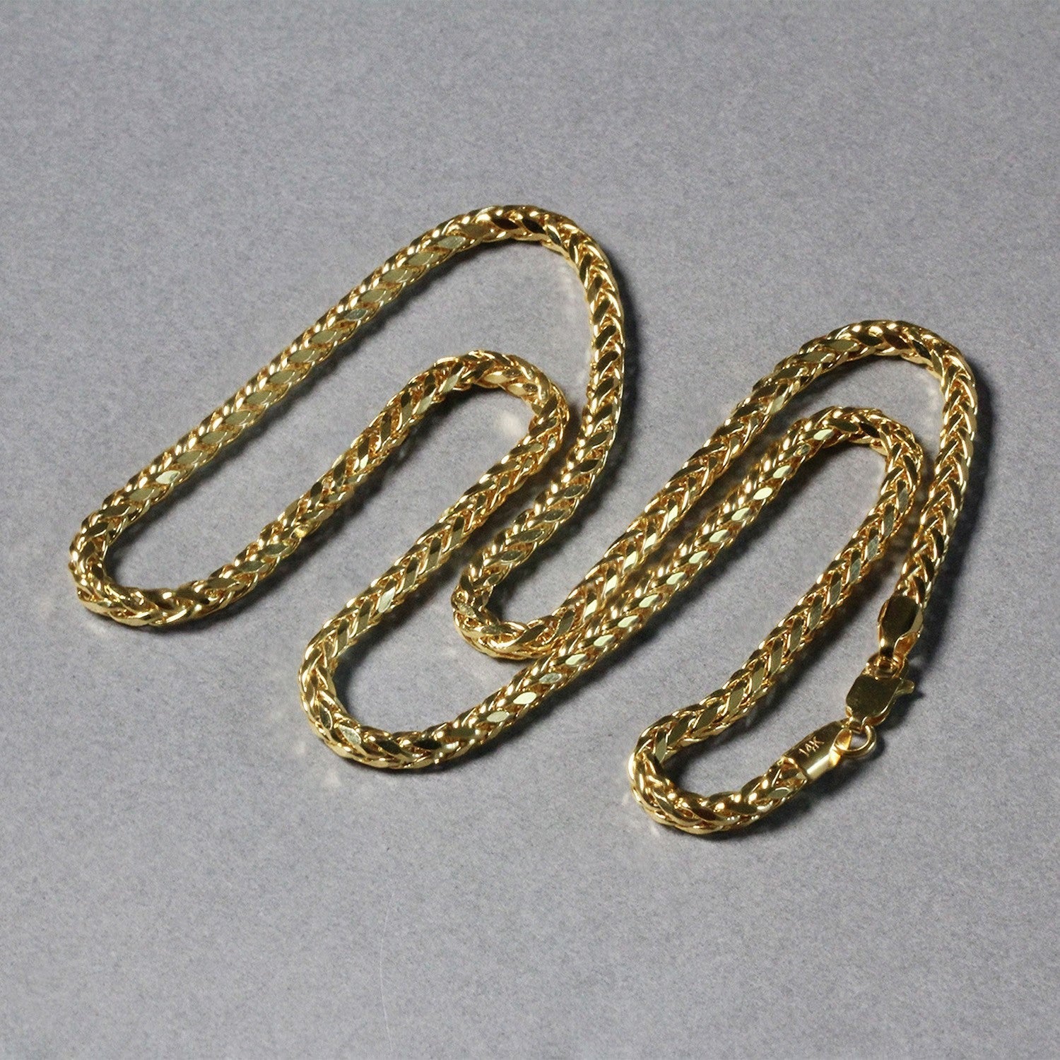 3.15mm 14k Yellow Gold Diamond Cut Round Franco Chain Bids.com