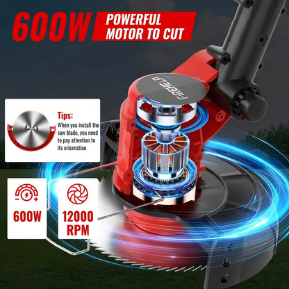Portable Wireless Electric Lawn Mower & Garden Weeder DailySale