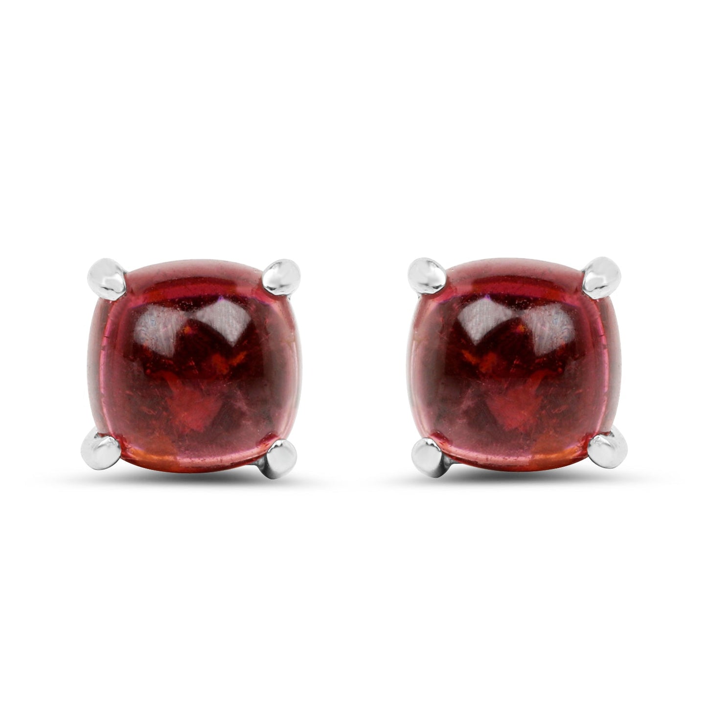 2.60 Carat Genuine Pink Topaz .925 Sterling Silver Earrings Bids.com